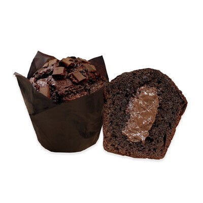 Chocolate Hazelnut Filled Muffin With Chocolate 100gm (20pcs/ctn)